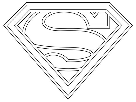 Superman Logo Coloring Pages N2