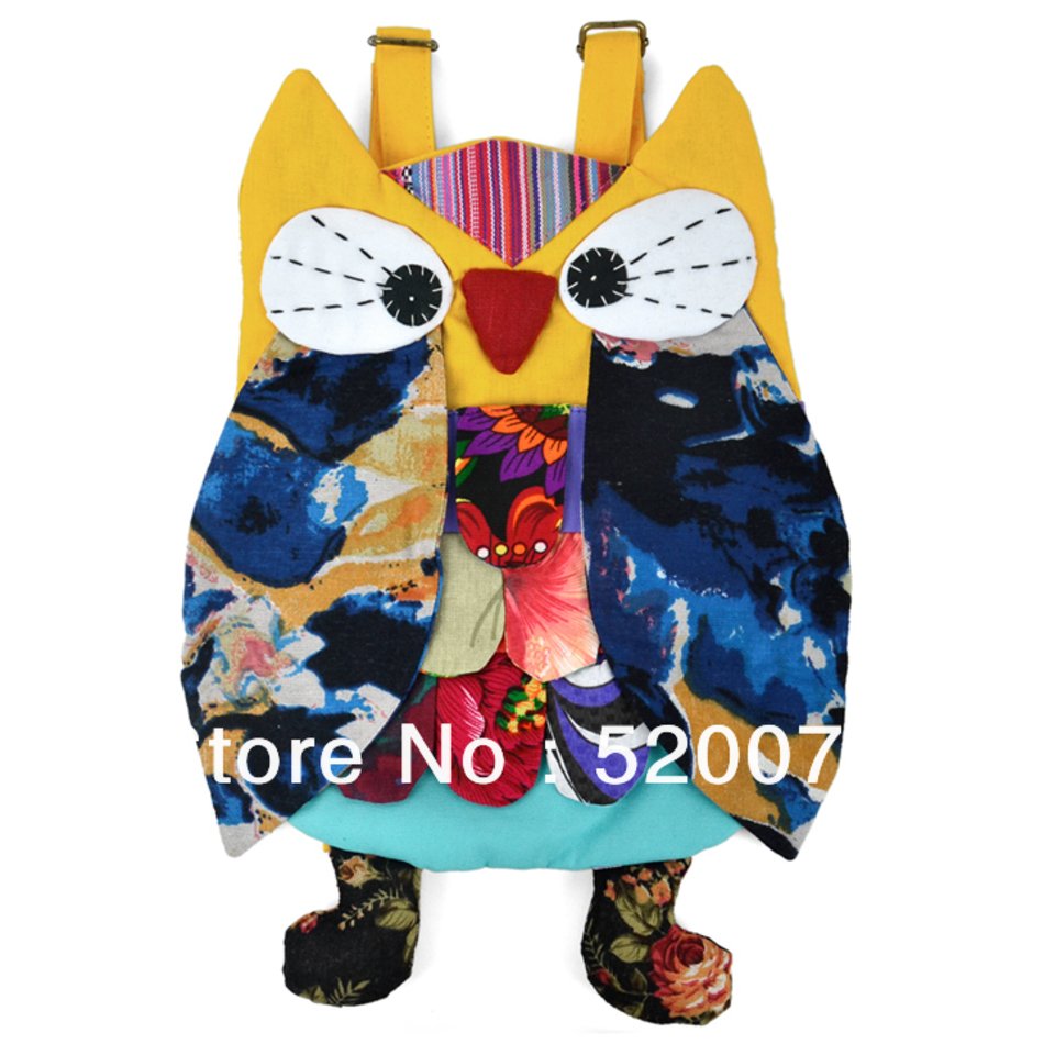 Owl Backpack Animal Printed School Bag Shoulder 9 Color 18015
