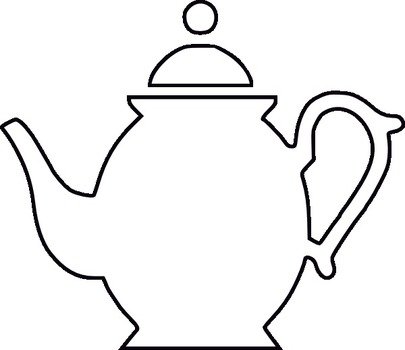 Free Clip Art Teapot Outline