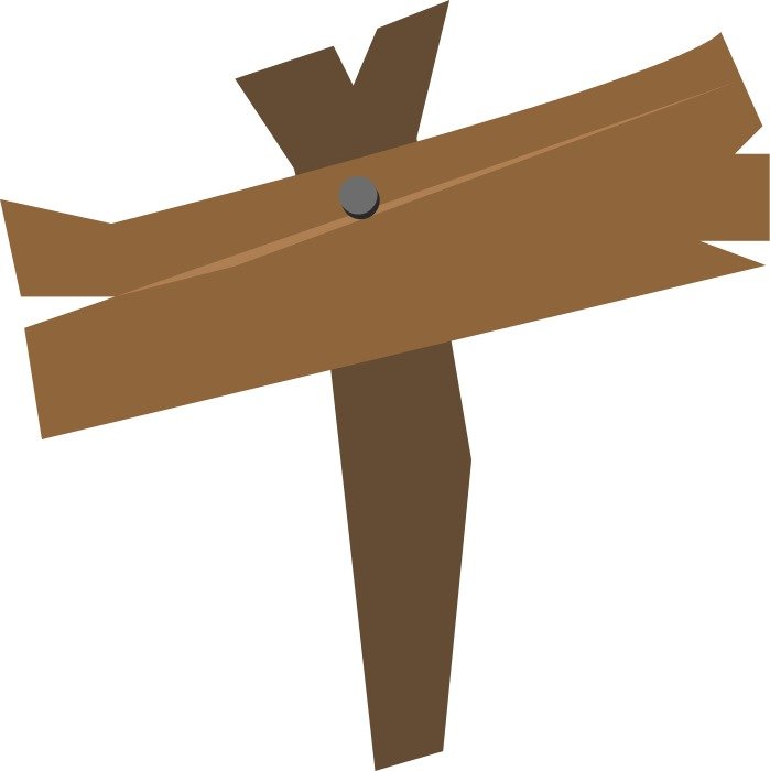 Blank Wooden Sign Clip Art N4