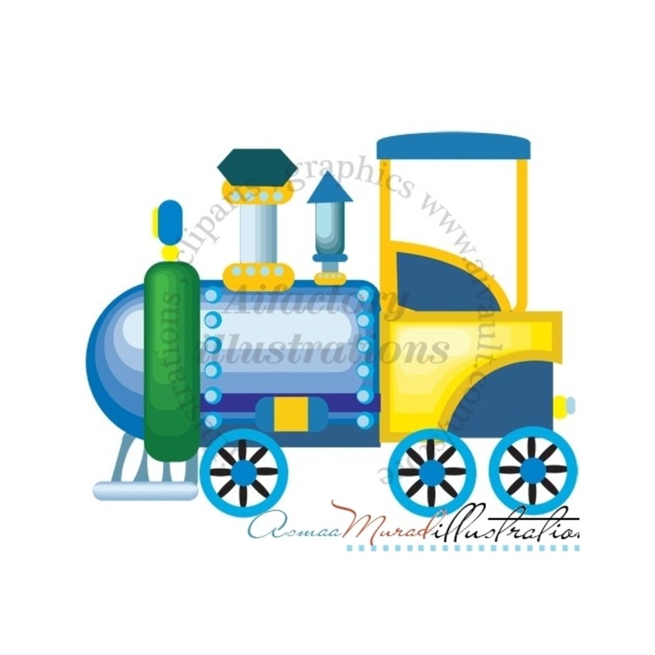 Toy Train Clip Art N15