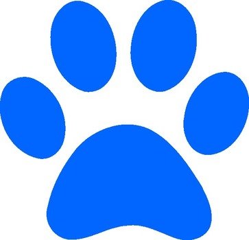 Blue Paw Print Logo N2