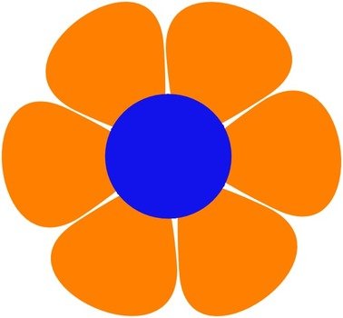 Hippie Flowers Clip Art N3