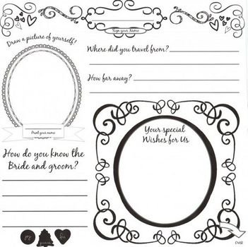 Printable Wedding Guest Book Pages