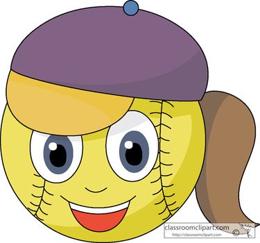 Girls Softball Clip Art N7