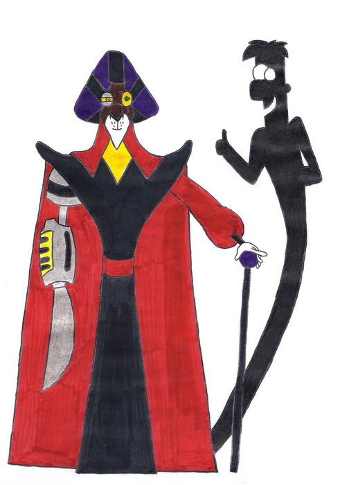 Evil King in dress Drawing