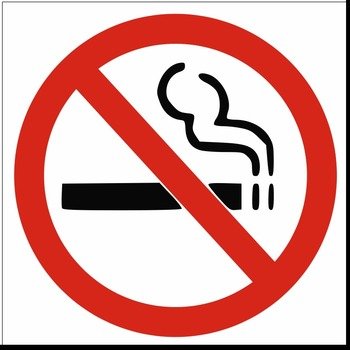 no smoking sign on transparent background