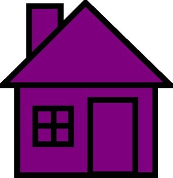 Black House White Clip Art