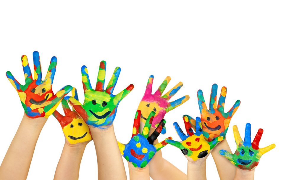 Clip Art of the paint hands
