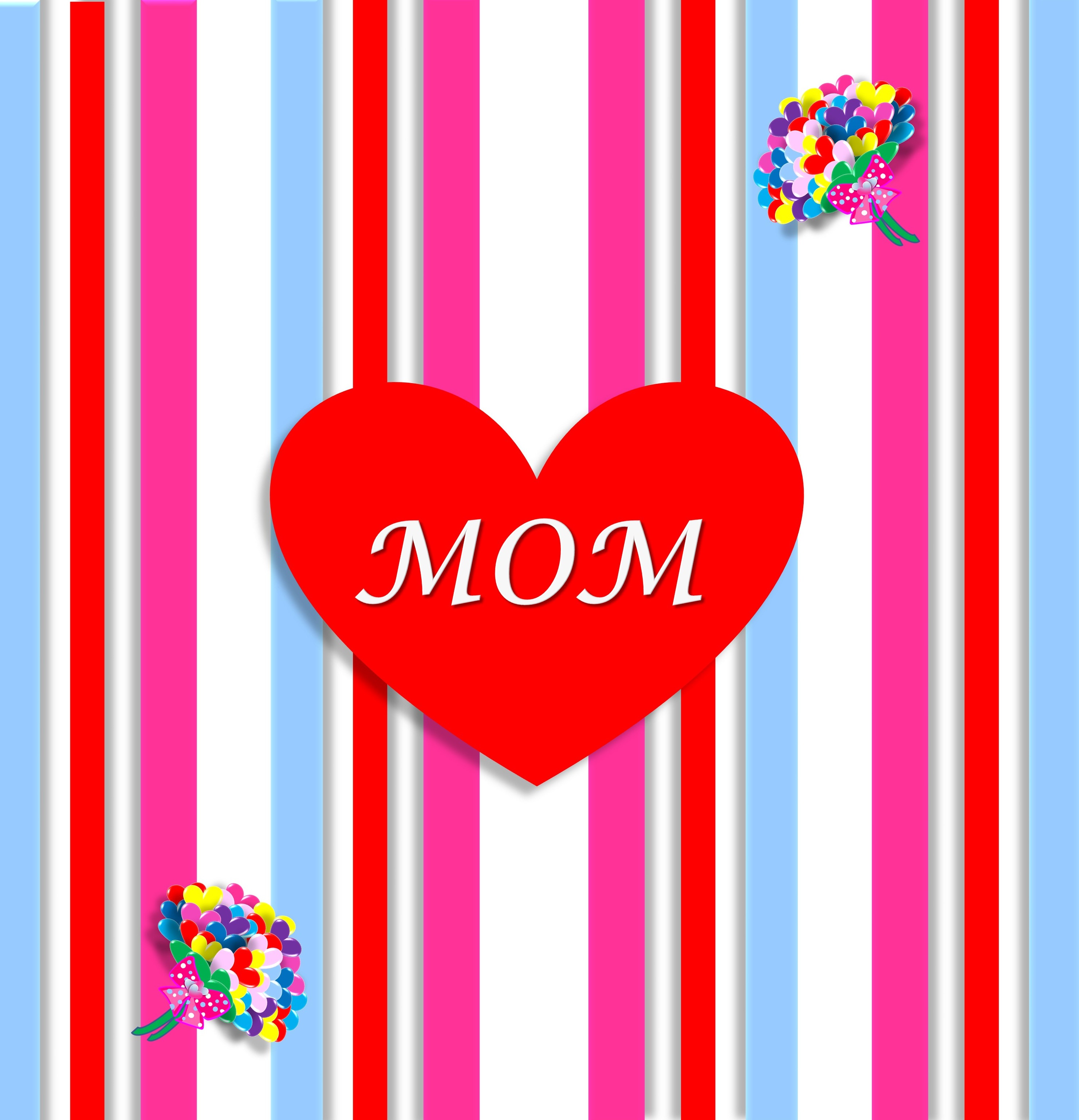 Mom loves mom videos. Happy Bright Day. Moms Day. Mom Day Art.