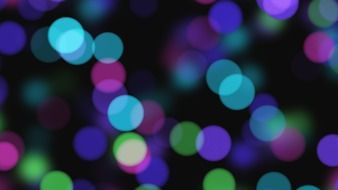 background blurred blue, purple and green lights