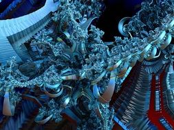 fractal chaos 3d render fantasy