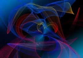 graphic movement of color lines