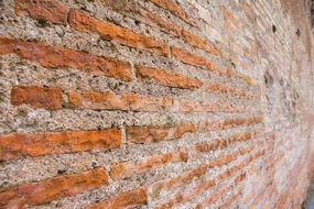 wall of natural stone close up