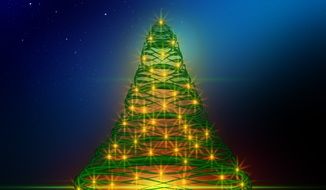 computer image of the Christmas tree