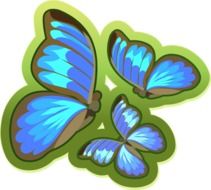 butterflies blue butterfly wings