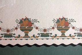 border drawing mural wallpaper