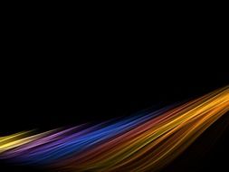 colorful lines at black background