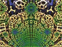 cube square 3d geometric design