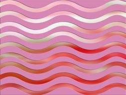 pink and transparent waves