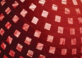 rectangles on a red background