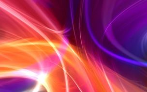 background with purple orange neon lines