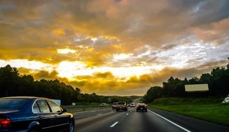 america asphalt background cloud