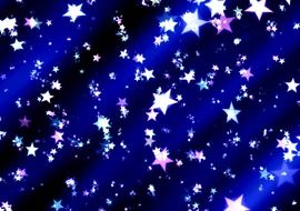 dark blue background with white stars