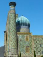 samarkand medrese uzbekistan mosaic