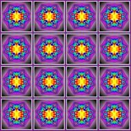 Colorful geometric pattern like a kaleidoscope