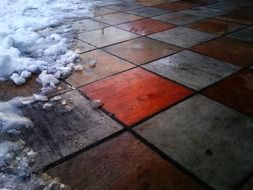 ground tile tiles snow pattern