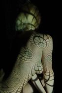 woman act human silhouette pattern