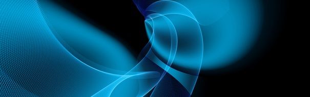 banner with neon blue pattern