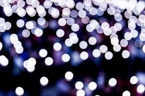 Glow lights on a blue background