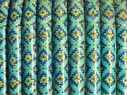 mosaic pattern artfully turquoise