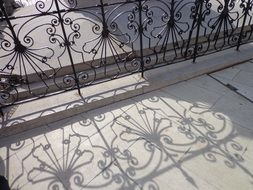 railing texture iron decoration