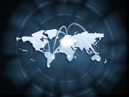business map world the background