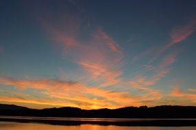 summer evening sunset