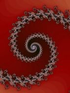 spiral helix fractal curve twisted