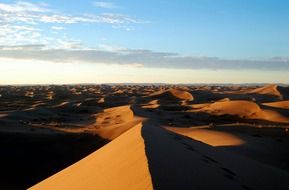 peaceful desert in morocco