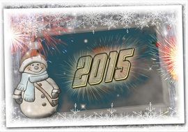 background snow man new year s day