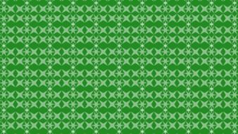 green background with geometric pattern