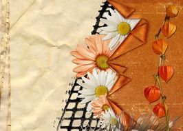 flowers greeting card structure