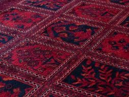 red wool tying ornament carpet