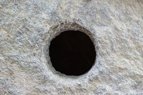 hole cave deepening stone dark