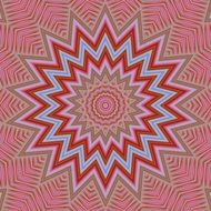 mandala kaleidoscope red art round