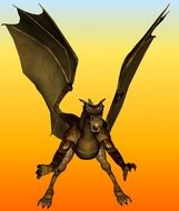 golden dragon fight orange flame