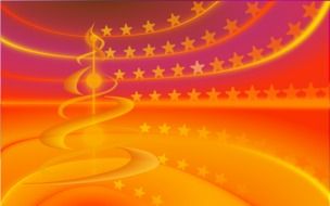 abstract sound music stars