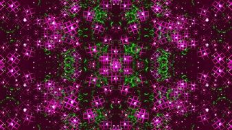 fractal purple green art