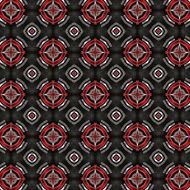 pattern black red